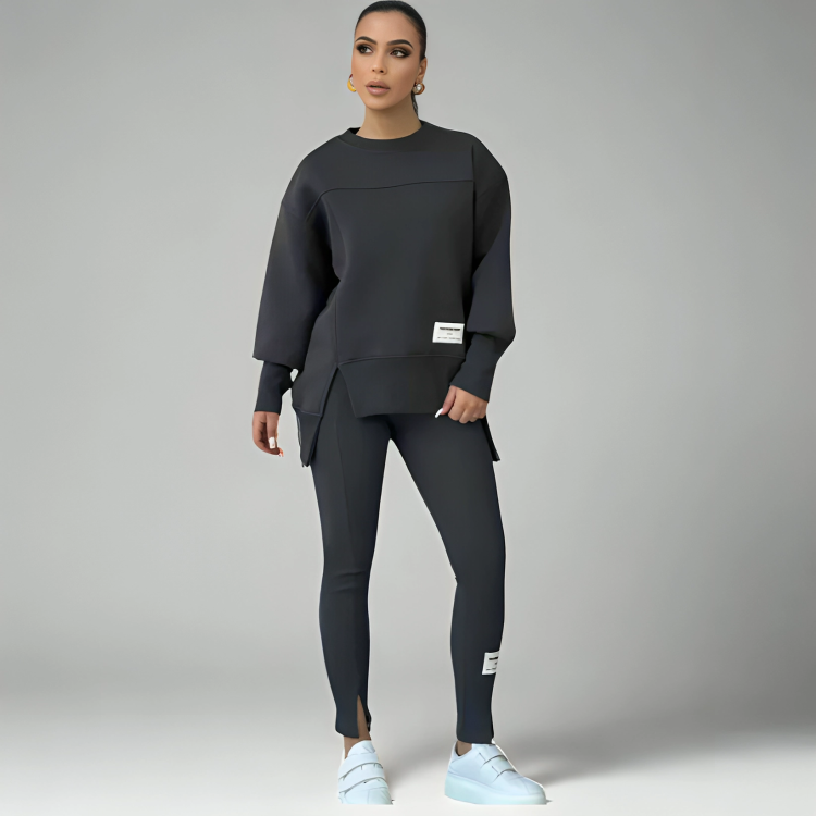 Kikay™ - Elegant & Mjuk Lounge Set för Damer – Avslappnad med Stil