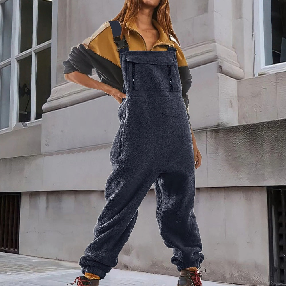 Marie™ - Justerbar Jumpsuit i Manchestertyg med Fleece