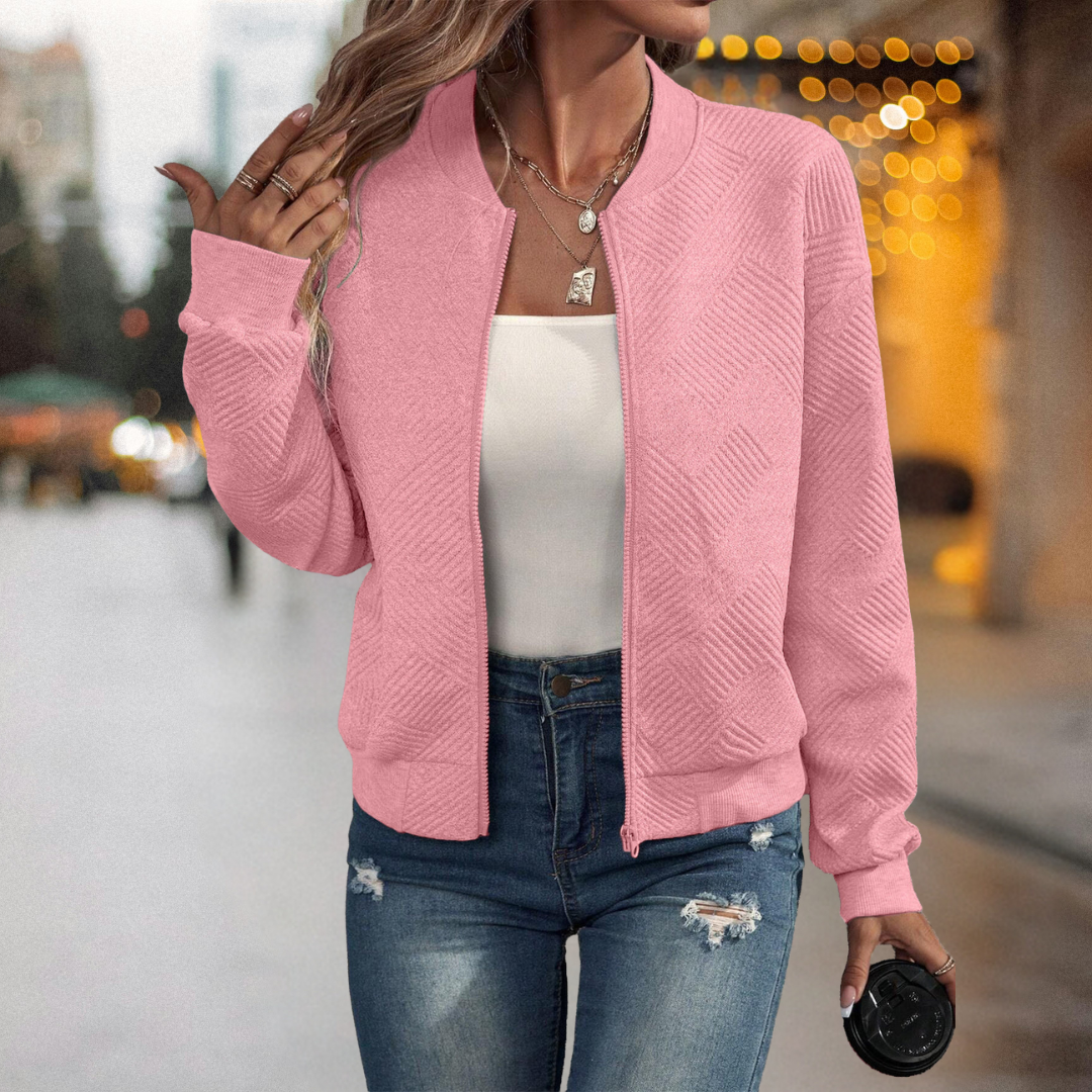 Fanny™ – Varm och Bekväm Bomberjacka med Struktur